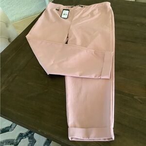 Picadilly Cuffed Ankle Pant Rose Cloud NWT Size 10
